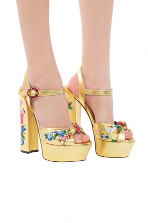 Floral-printed platform sandals, zdjęcie 2 Floral-printed platform sandals od Dolce & Gabbana